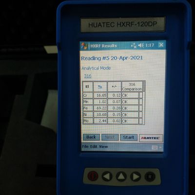 Handheld детектор HXRF-120DP идентификации PMI SI-PIN анализатора сплава/сплава