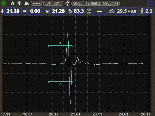 IP67 Ультразвуковой толщиномер 0,001 мм Высокое разрешение B Сканирование Большой диапазон 15000 мм